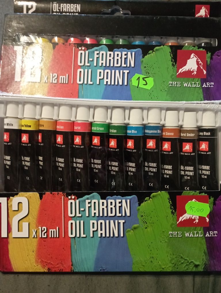 Farbki olejne 12 kolorów