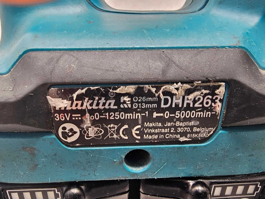 Młotowiertarka Akumulatorowa Makita DHR263 + 2xAkku 4ah * Komis Madej