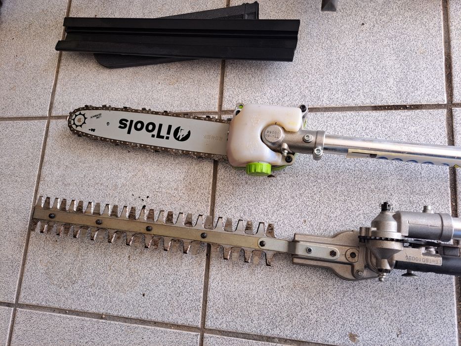 Multifunções a gasolina 4 em 1 ItTools, Roçadora, Motosserra, c/sebes