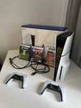 Konsola Sony PlayStation 5 z napędem + 3 gry + 2 pady