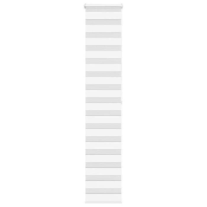 Vidaxl Roleta Zebra, Biała, Szerokość Tkaniny 40,9 Cm, Poliester