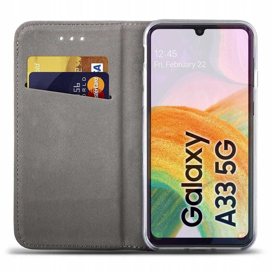 Etui Smart Magnet do Samsung Galaxy A33 5G + Szkło Hartowane