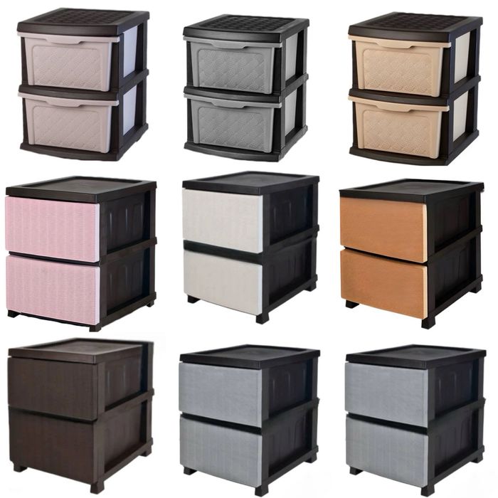 Комод пластиковий  на 2 яруси