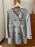 zara coat handmade wool size s m 36 38 wełna płaszcz wełniany