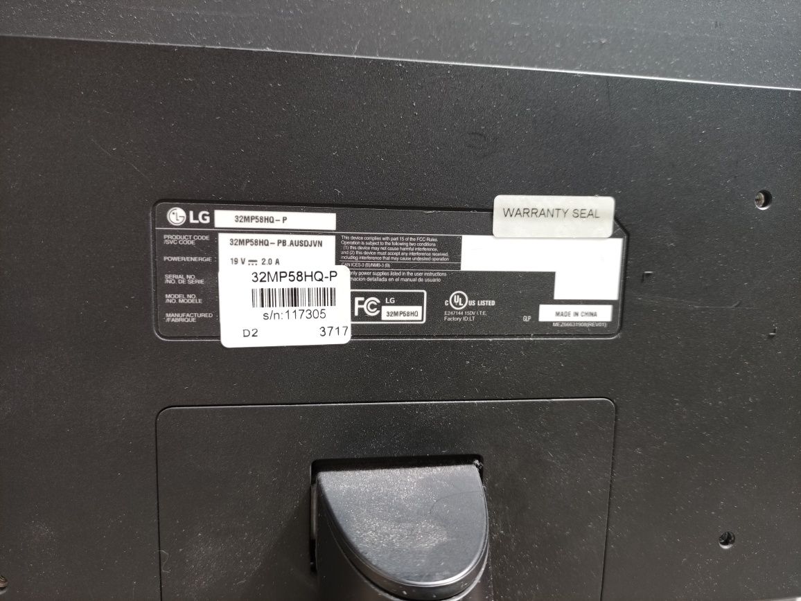 Monitor LG zepsuty tylko odbiór osobisty