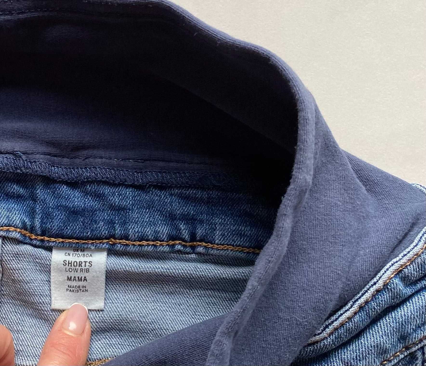H&M mama spodenki jeansowe ciążowe M, 38 170/80A
