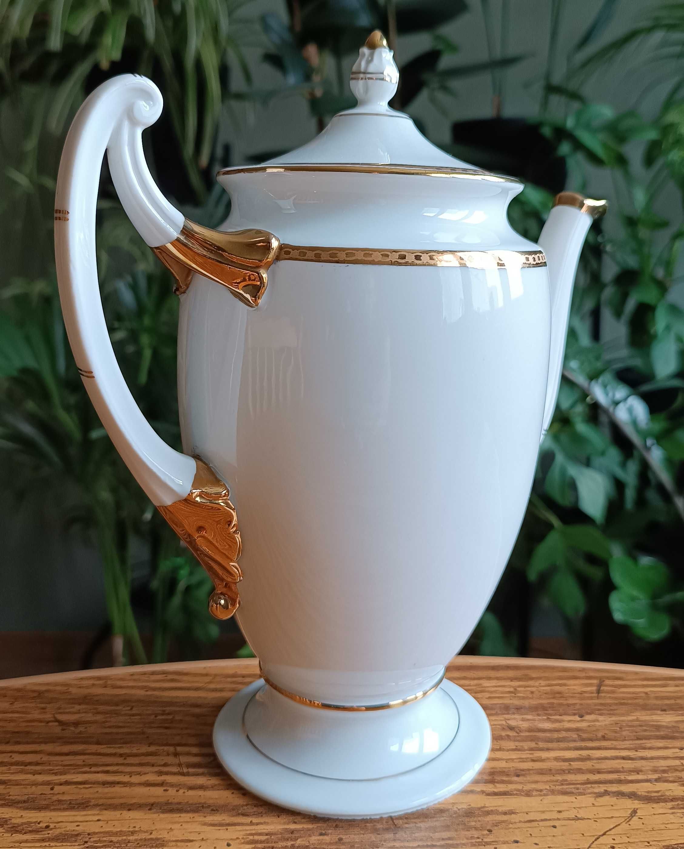Porcelanowy zestaw dla dwojga- J. Schneider & Co, Bohemia.