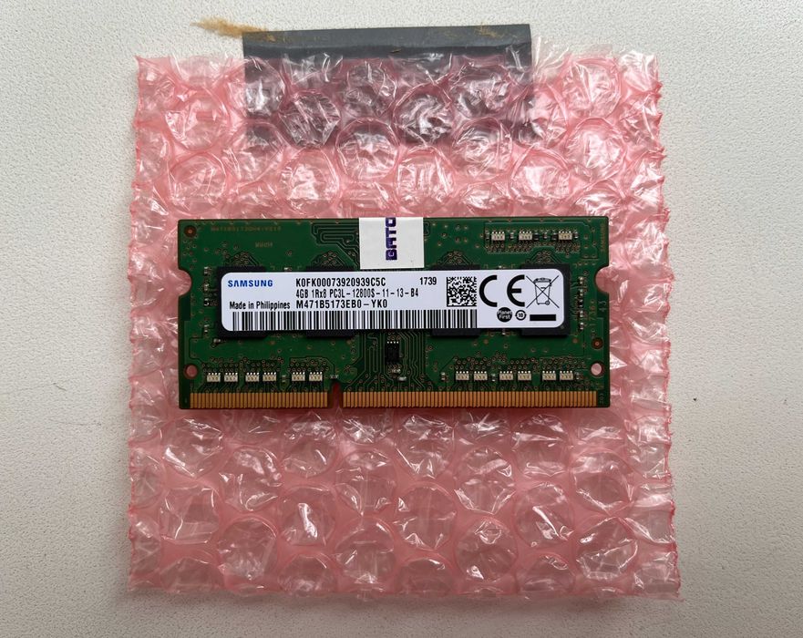 Оперативна пам’ять Samsung 4GB DDR3L SO-DIMM 1600 MHz (PC3L-12800S)