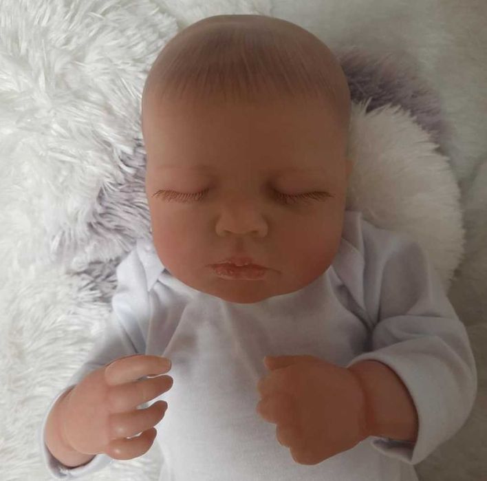 49) Кукла Реборн Младенец LouLou Premium Class 3D 48см мягкое тело
