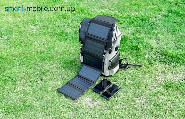 Солнечная портативная панель-зарядка 30Вт (сонячна панель для телефону