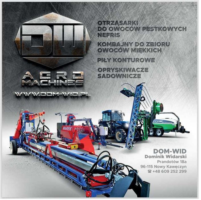 Otrząsarka do jabłek Saturn, Kombajn do jabłek Dom-Wid Agromachines