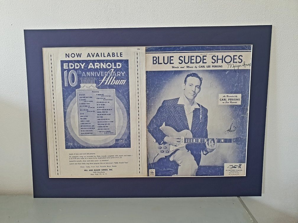 Partituras original Blue Sued Shoe de Carl Perkins Publicação 1967