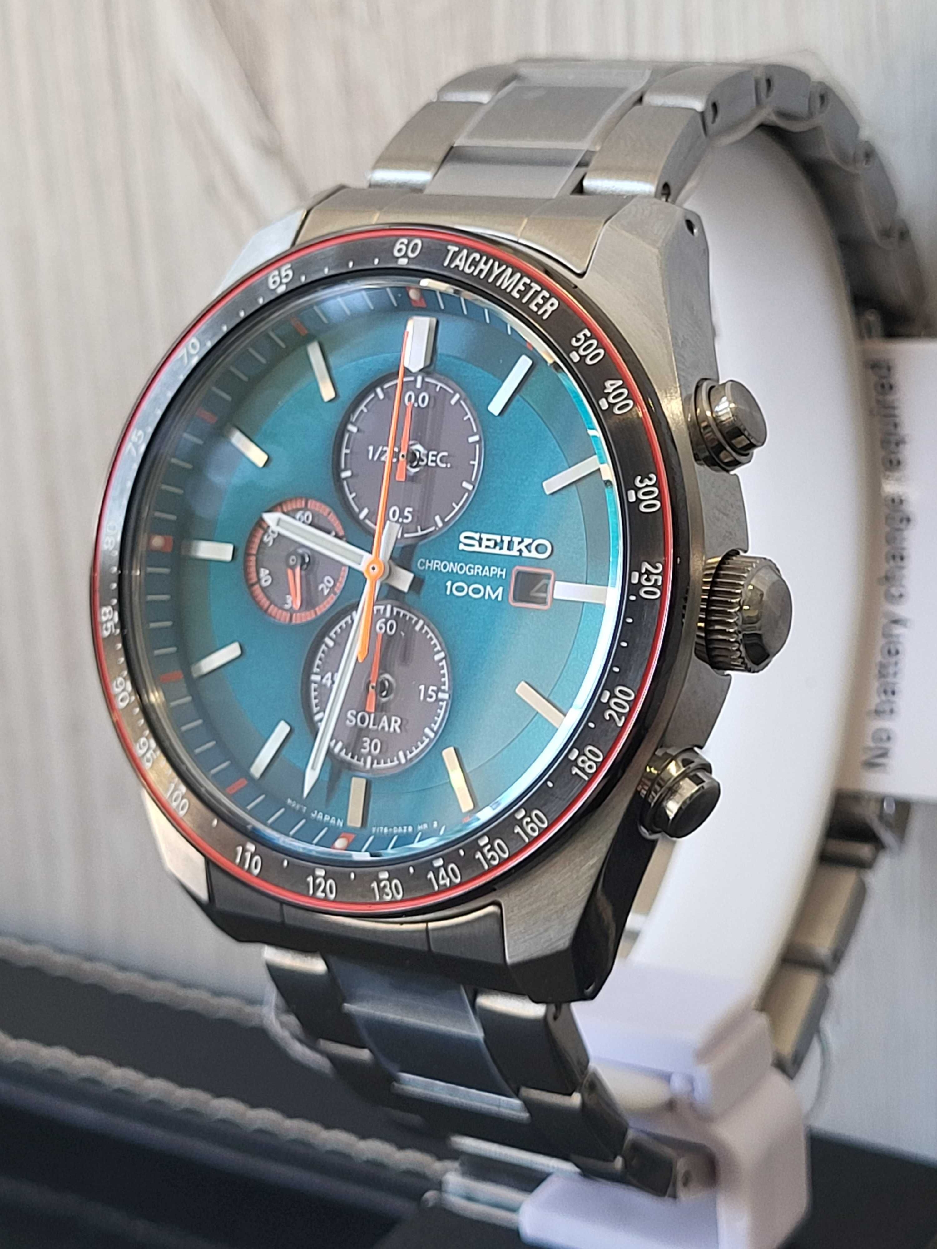 НОВИЙ Наручний годинник SEIKO SOLAR Chronograph SSC717P1 часы сейко