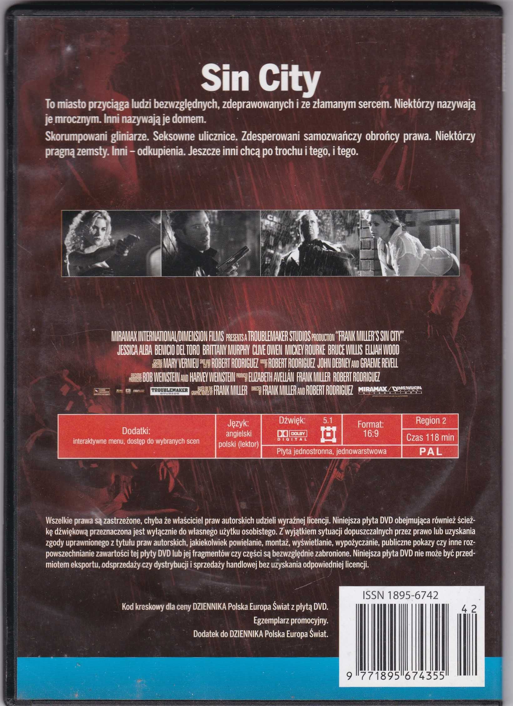 Sin City płyta DVD
