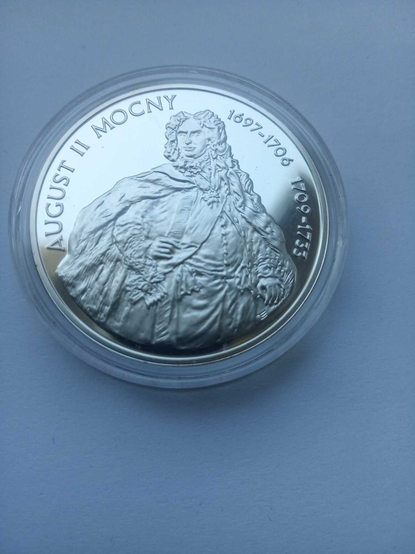 Moneta NBP 10 zł (srebro) - August II Mocny (półpostać)