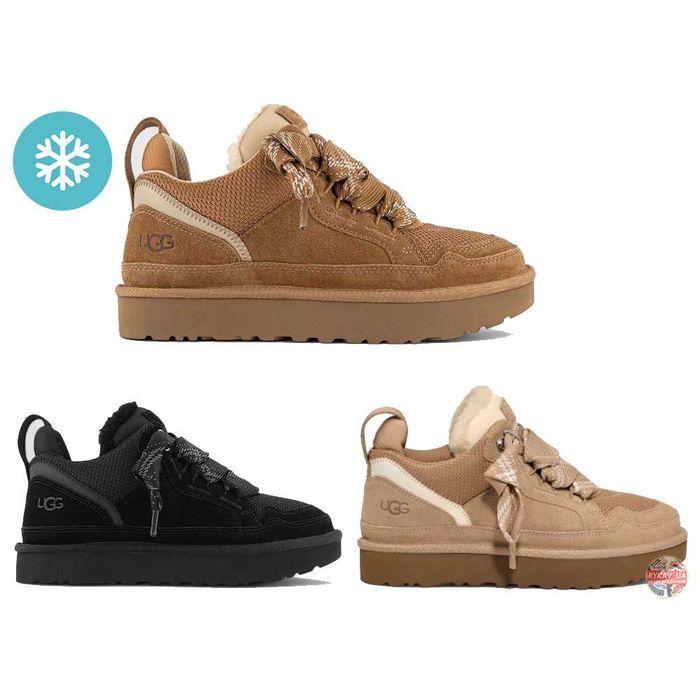 Женские зимние кроссовки UGG Lowmel Sneaker Winter Fur угги зимові угі