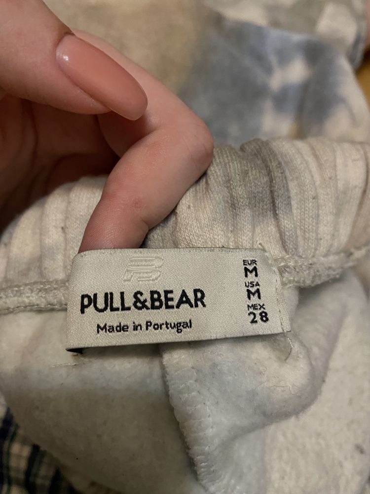 штани pull&bear забарвлення tie-dye