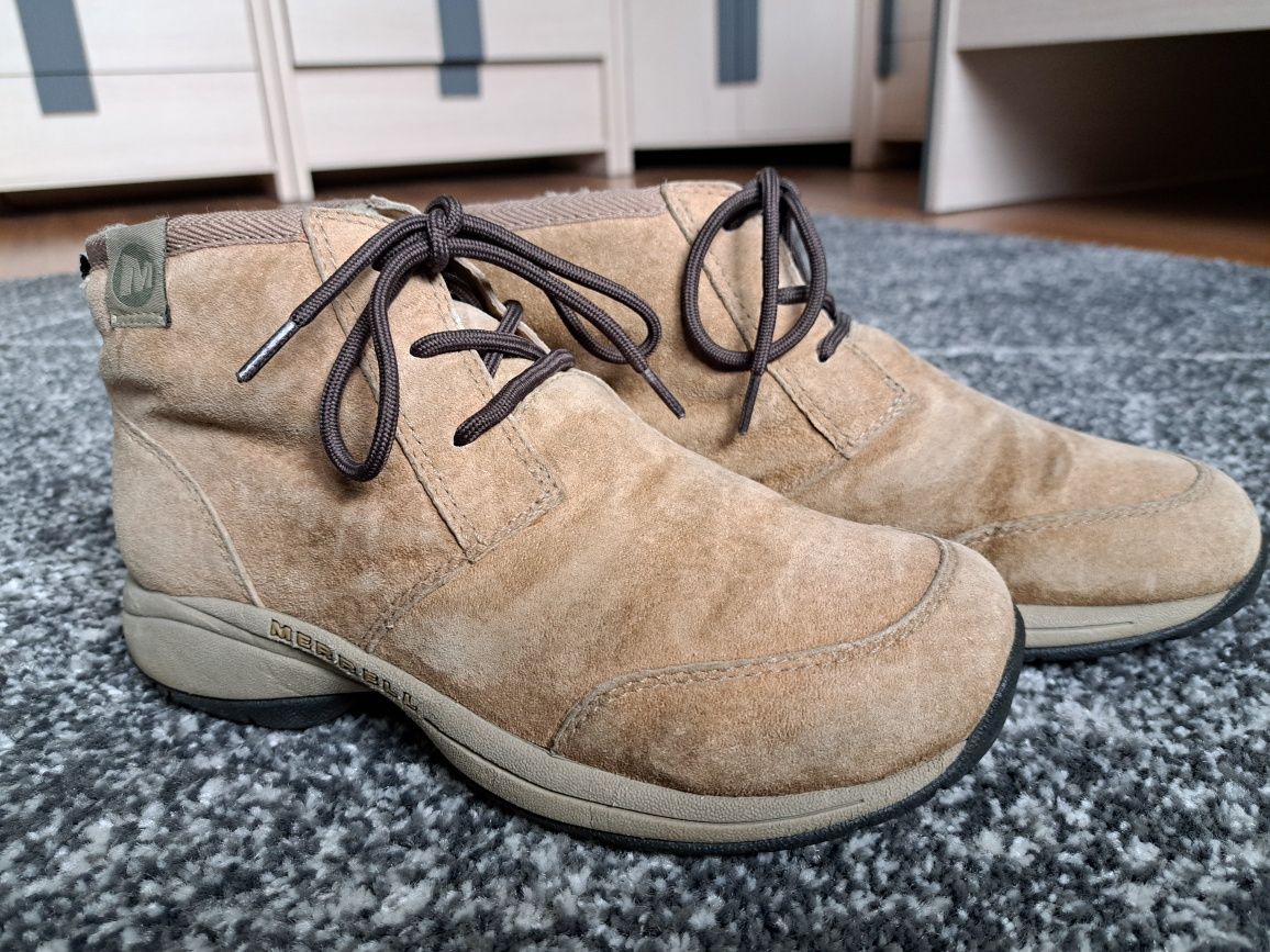 Buty MERRELL skórzane zamszowe 38 młodzieżowe unisex