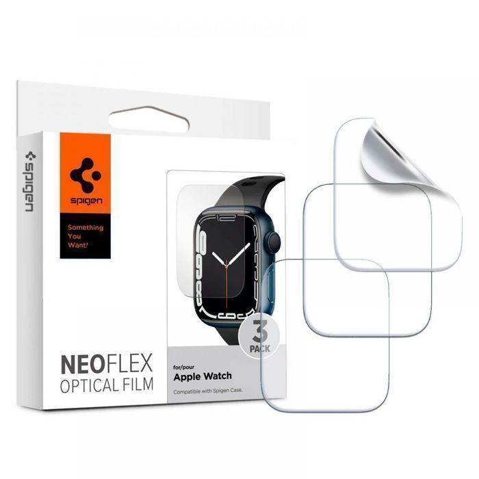 Folia Ochronna Spigen Neo Flex 3-Pack do Apple Watch 44/45mm, Clear