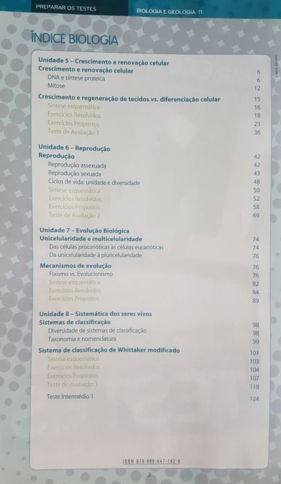 Preparar os Testes - Biologia e Geologia 11ºAno