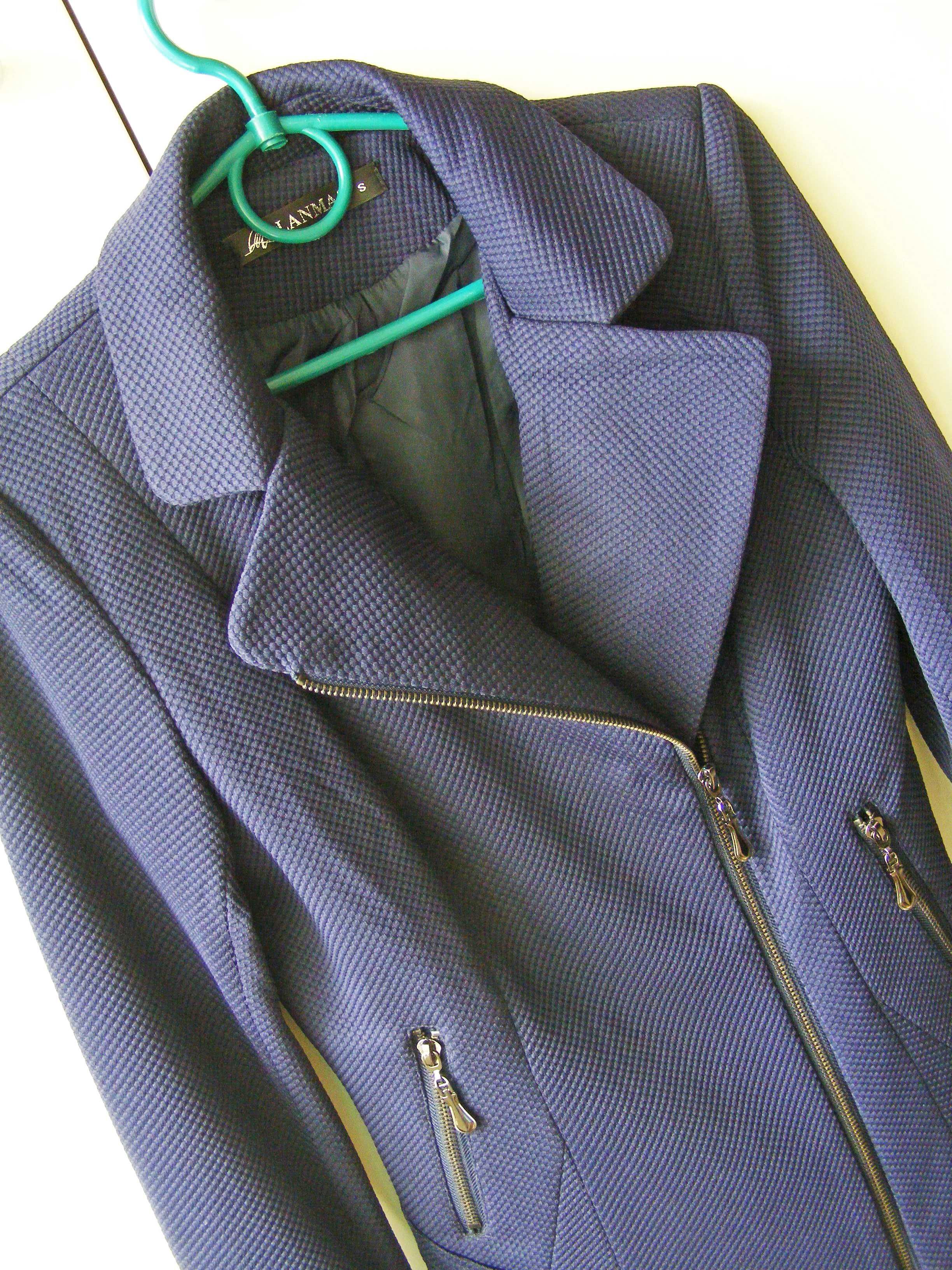 Пиджак жакет косуха Lanmas цвет индиго размер S для школы или в офис