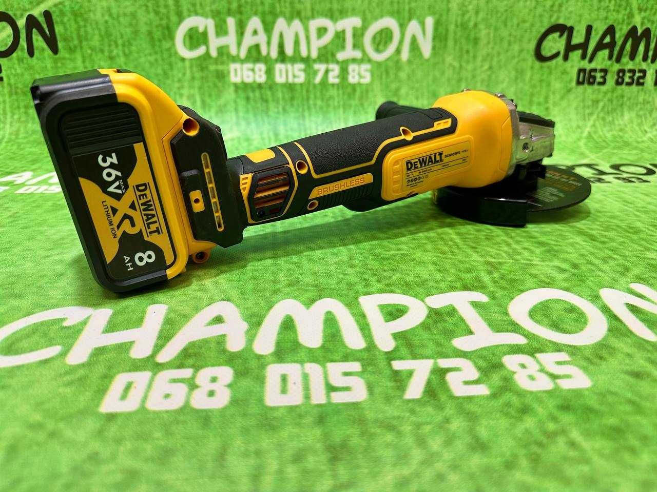 Акумуляторна шліфувальна машина DeWALT DCG405P2 36V 8Ah Болгарка