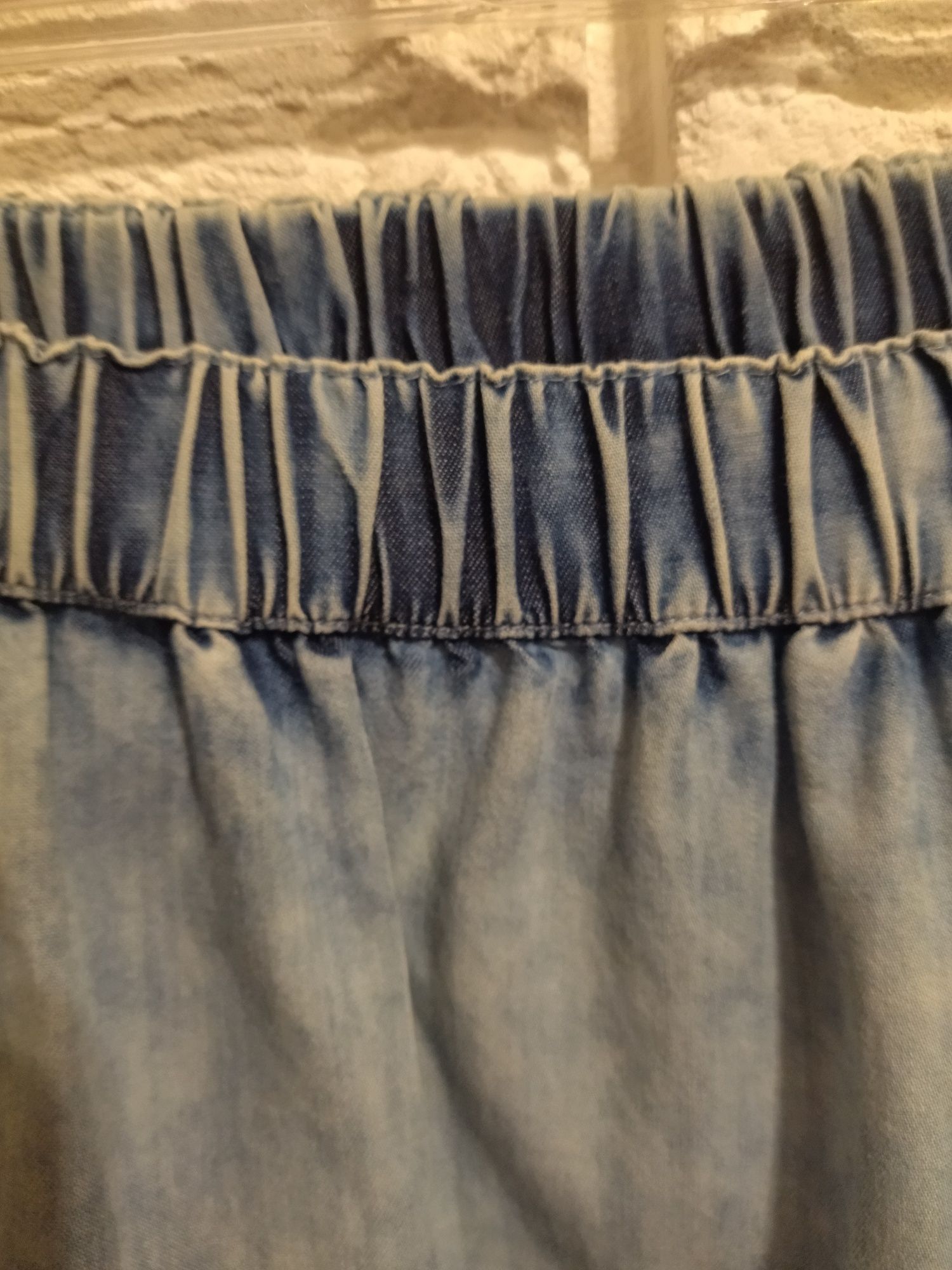 Dwie spódniczki dla dziewczynki , niebieskie  roz M i na 164 cm