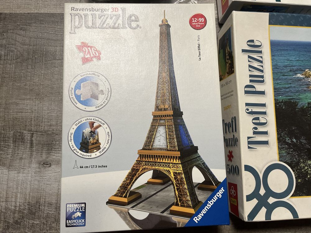 Puzzle 3D widoki wieża eiffla