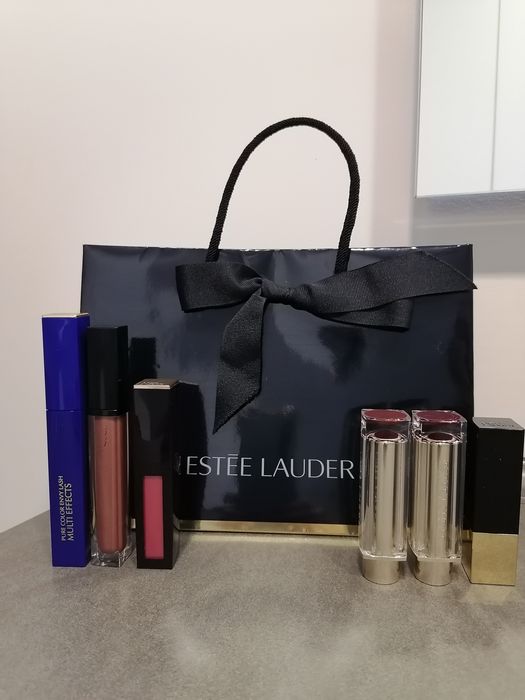 Estee Lauder помади pure color 120, 410 туш синя