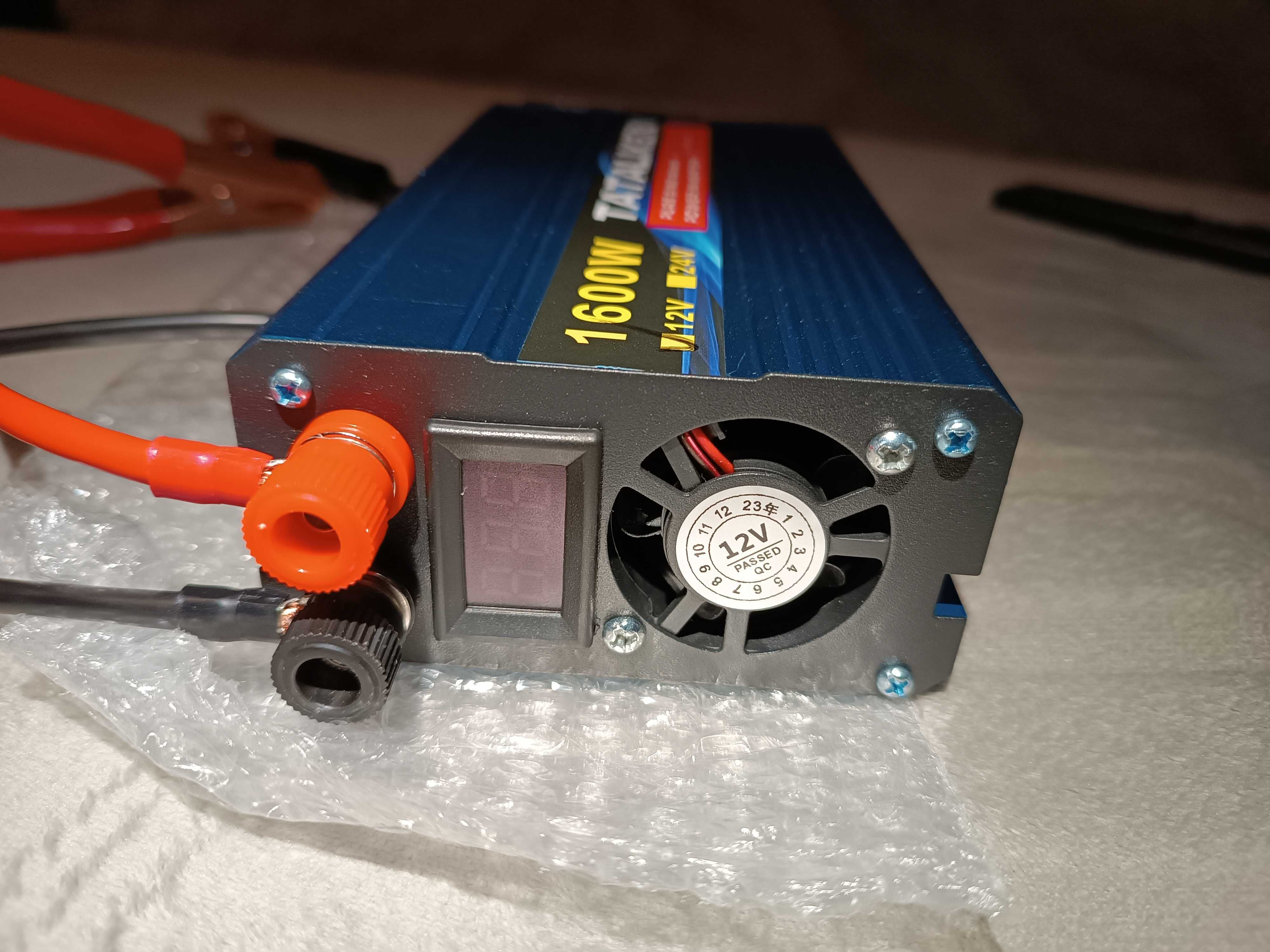 Інвертор TATALIKEN 12V 1600W (реальні 450W) чистий синус євро розетка