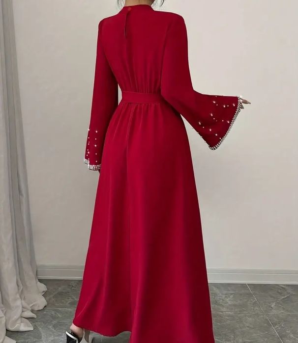 Czerwona sukienka maxi L