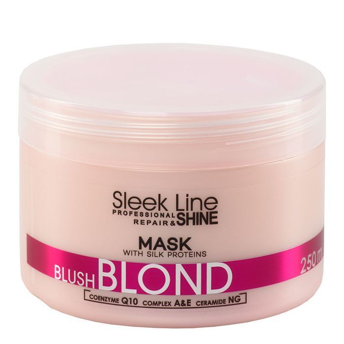 Stapiz Sleek Line Blush  maska do włosów blond z jedwabiem 250ml