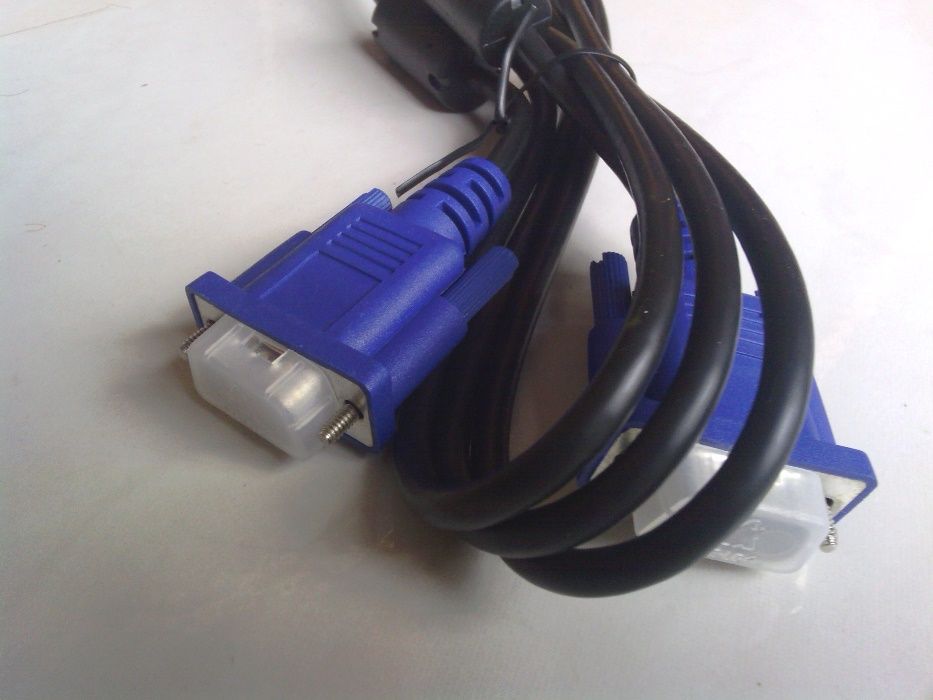 Cabo VGA com 2m ou 15m outros cabos RJ45, Telefonicos, 21 pinos scart