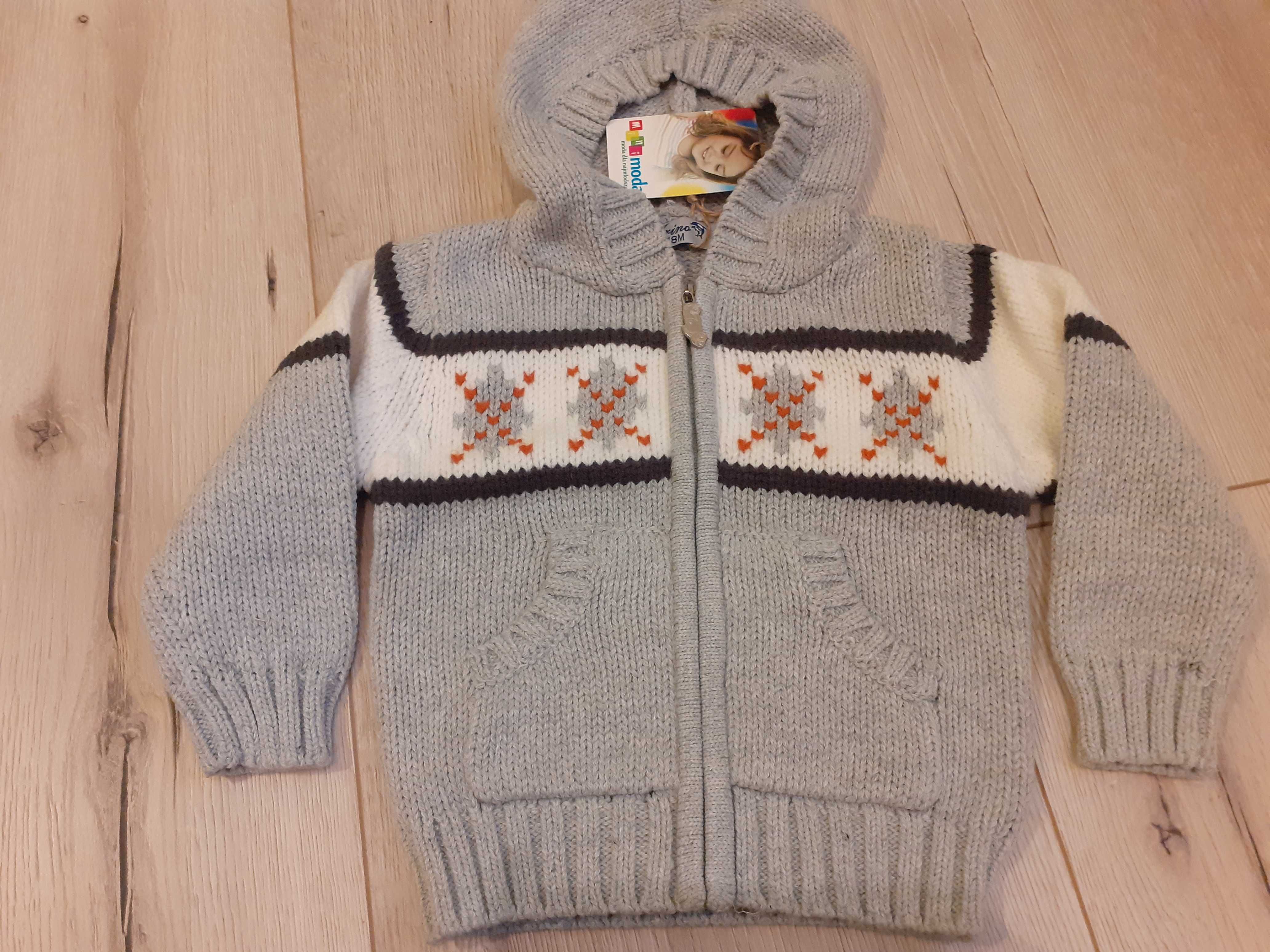 Komplet (sweter+jeansy) dla chłopca 18mcy