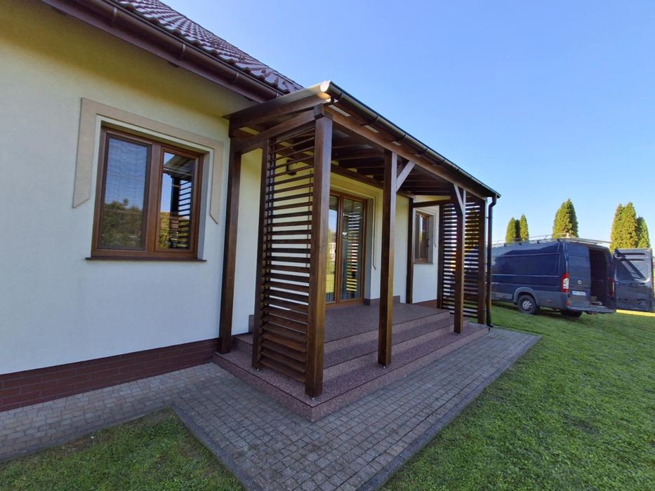 Zadaszenie tarasu / wiaty ruchome deseczki