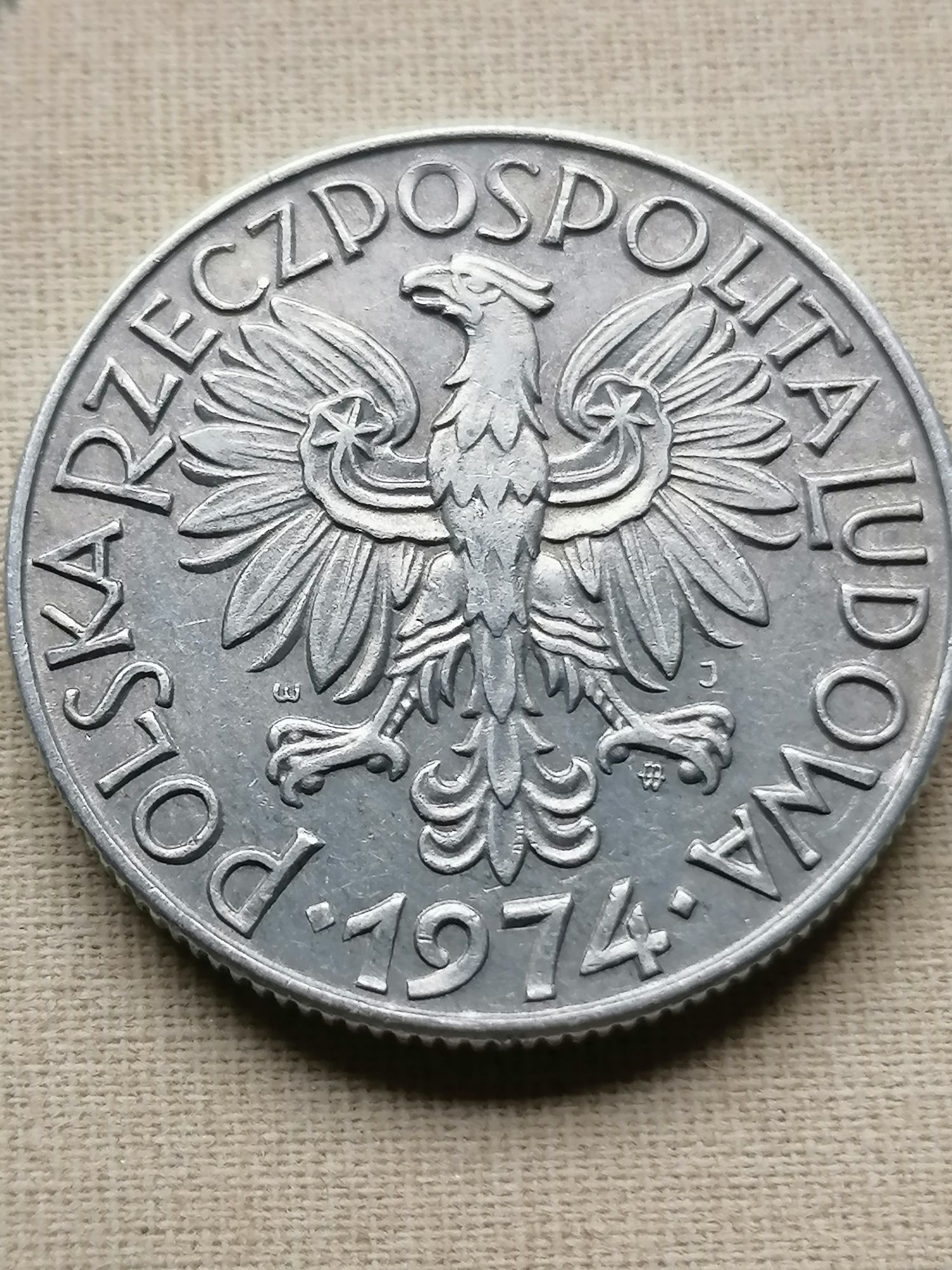 5zł rybak 1974 (Bardzo Ładna)