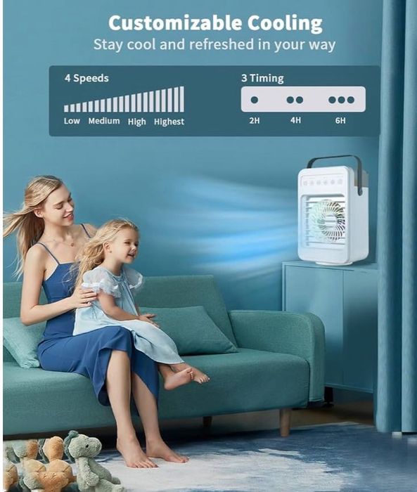 Wentylator z chłodzeniem wodnym, przenośny klimatyzator