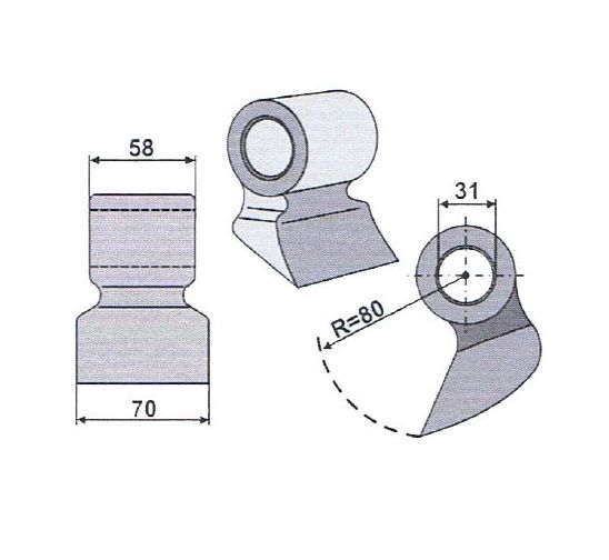 Bijak leśny RM-99 kosiarka rozdrabniacz mulczer karczownik Seppi Orsi