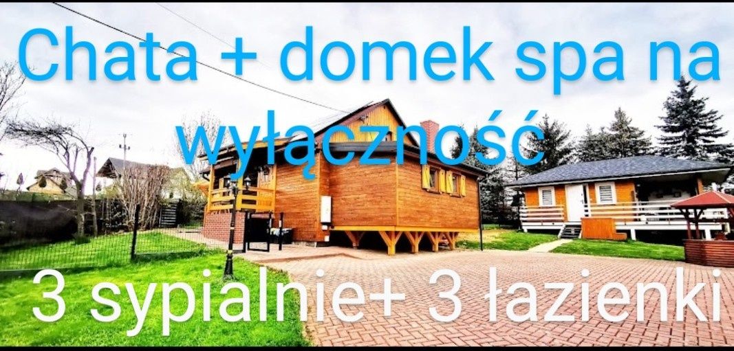 Domek w górach wakacje sauna jacuzzi SPA basen Jezioro Żywieckie Beski