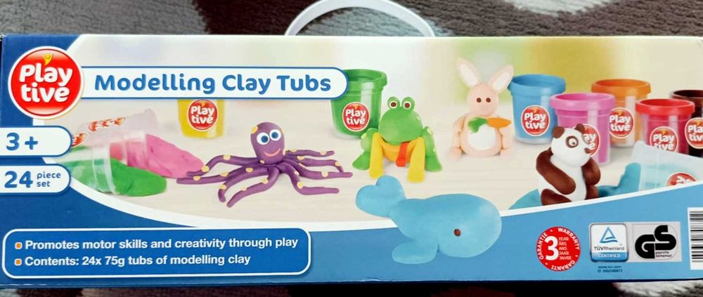 NOWY bardzo duży zestaw ciastoliny Palytive 24 sztuki