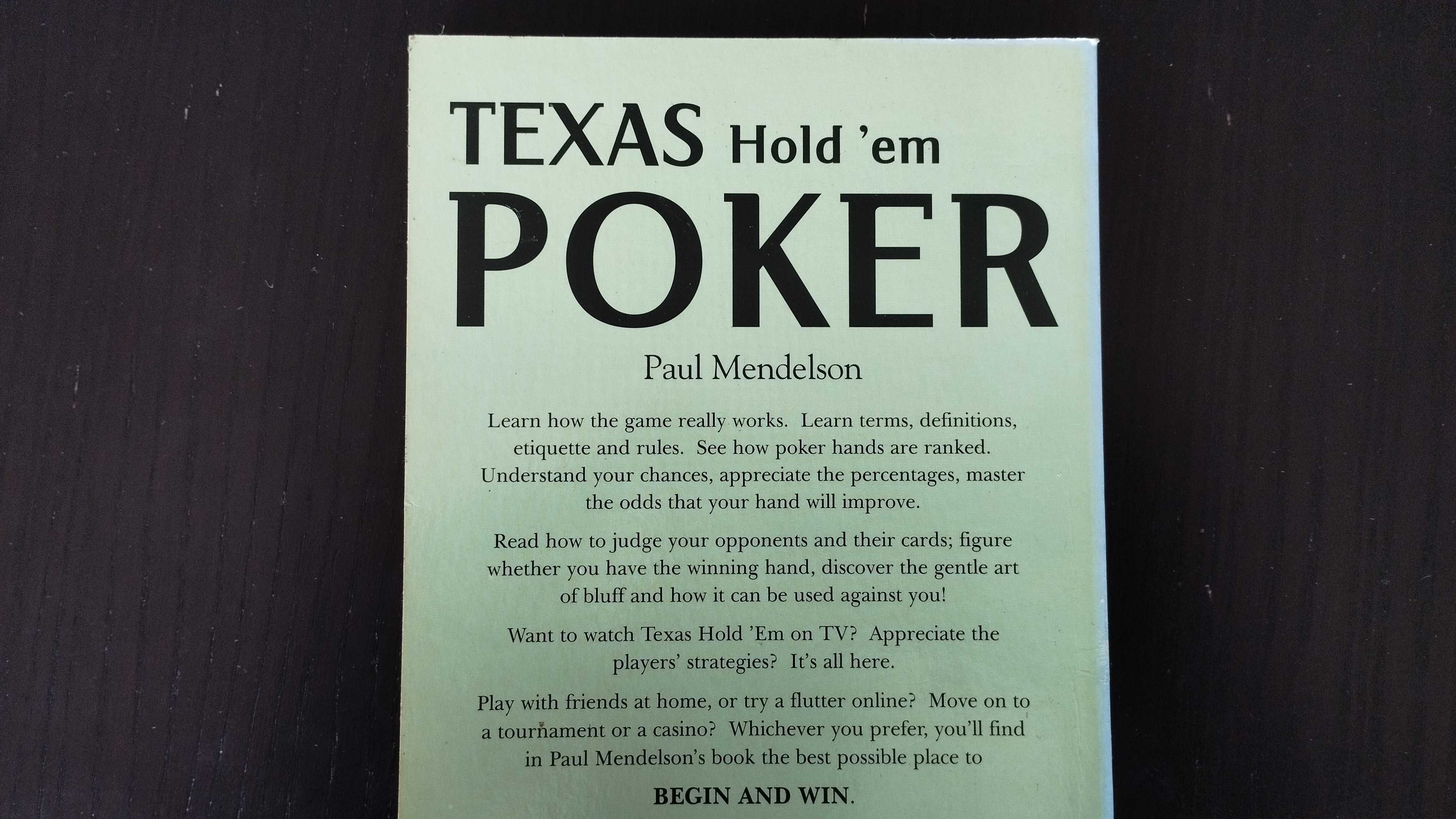 Livro - Texas Hold'Em Poker - Begin And Win