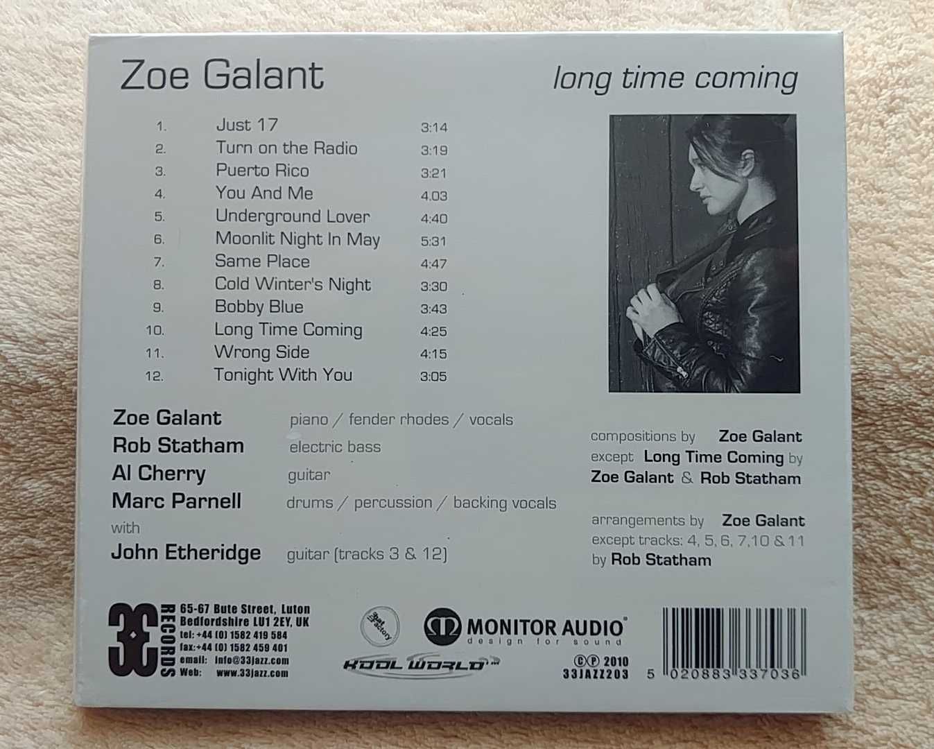 Zoe Galant, Long Time Coming 1xCD Nowa w folii Monitor Audio Jazz