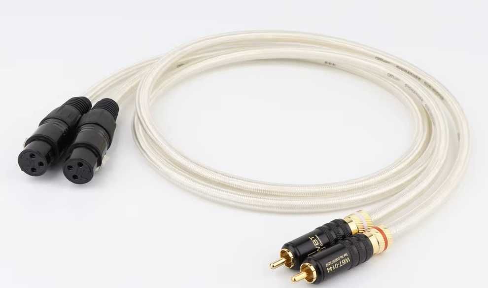 Hi-Fi аудіо кабель (пара) XLR до RCA / XLR,  Ag-plated 2м
