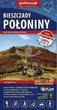 Bieszczady połoniny 1:25 000