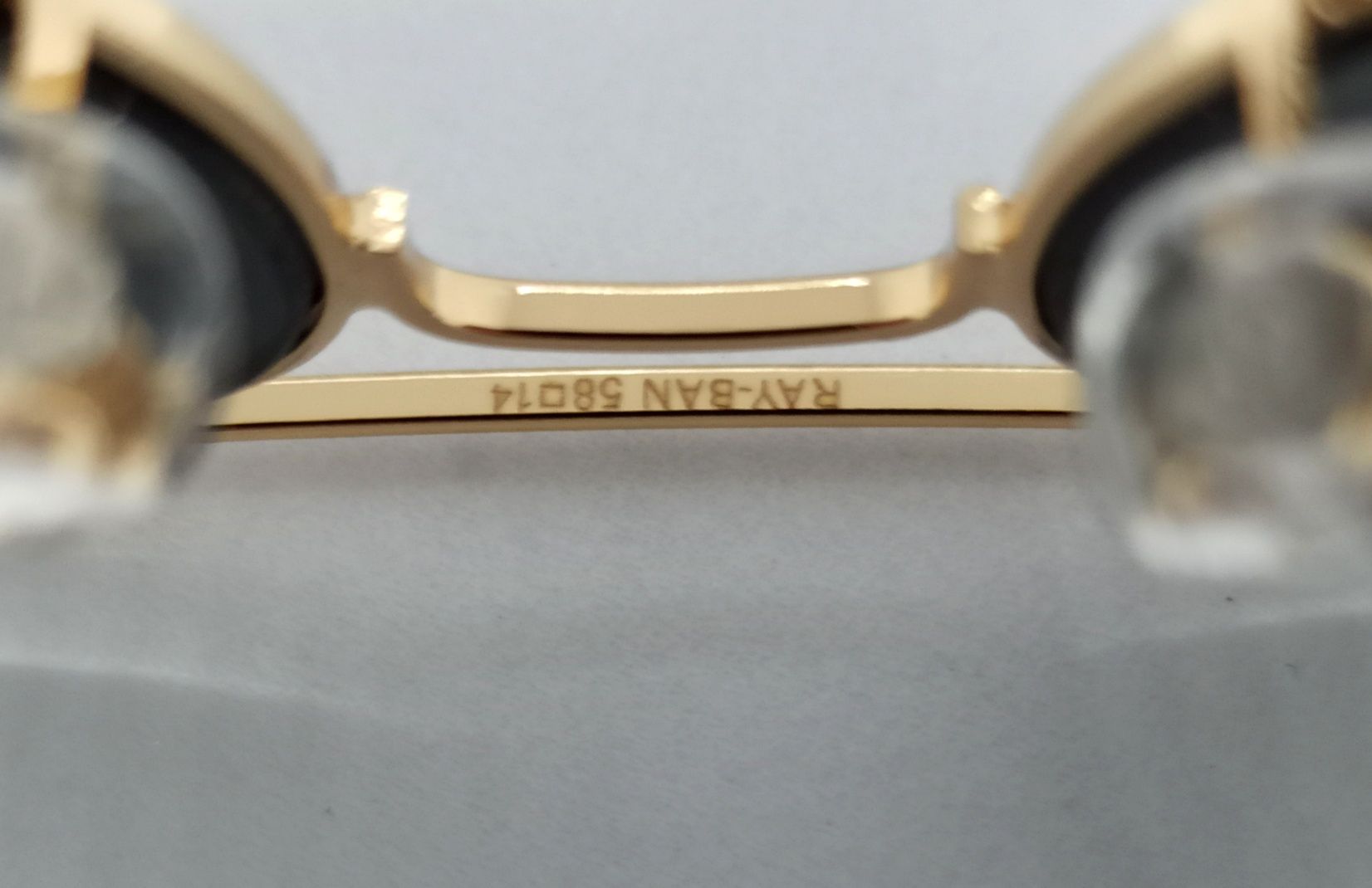 Ray Ban Aviator 58 очки капли черные в золотом металле линзы стекло