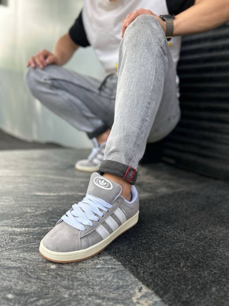 Кроссовки Adidas Campus grey white 36-45