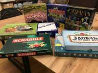 Настольні ігри: Monopoly, уява, капіталіст, дикие животные, Scrabble..