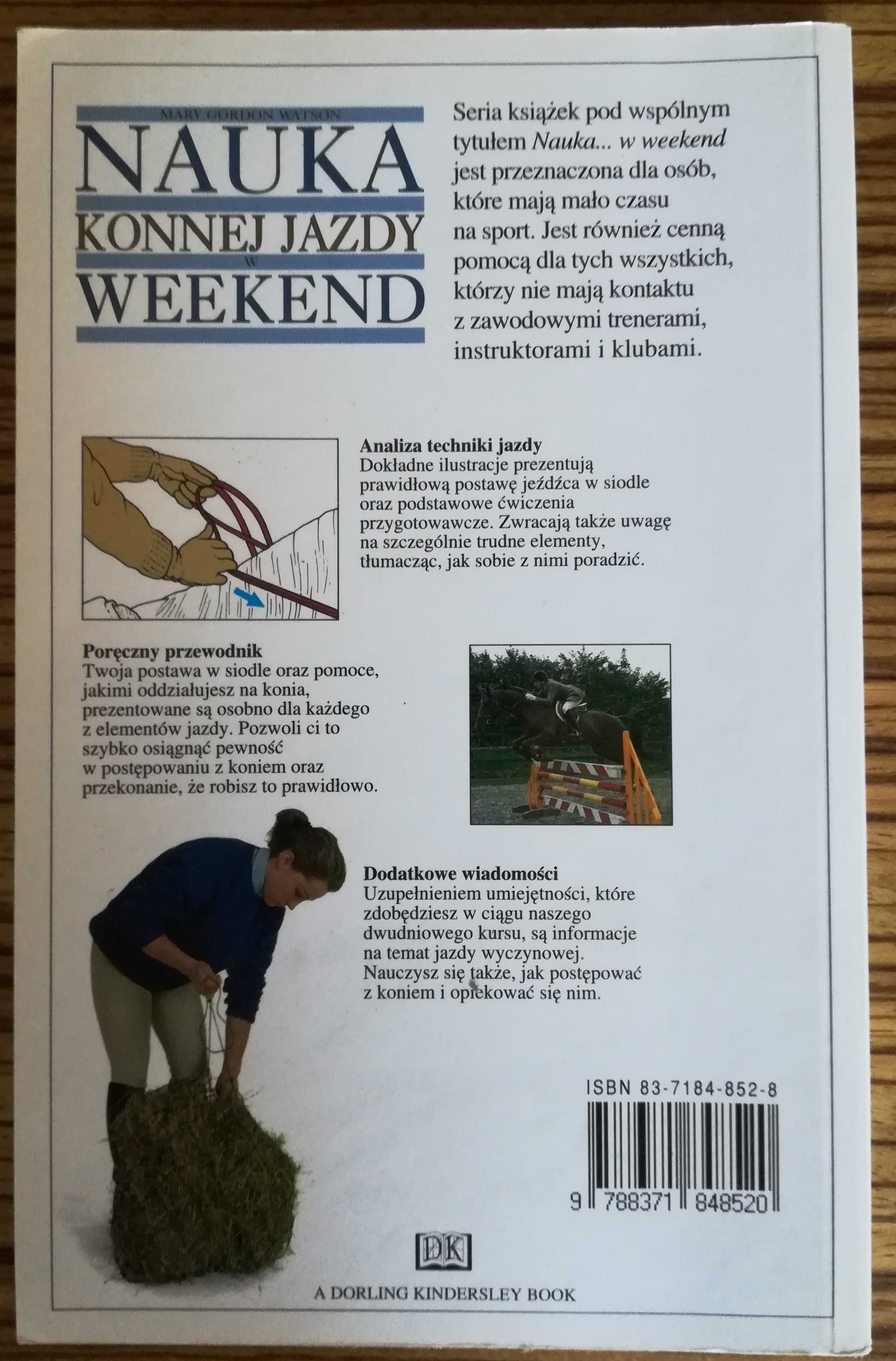 Nauka konnej jazdy w weekend. M.G. Watson. Stan bdb