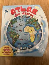 Atlas świata dla dzieci z naklejkami NOWY