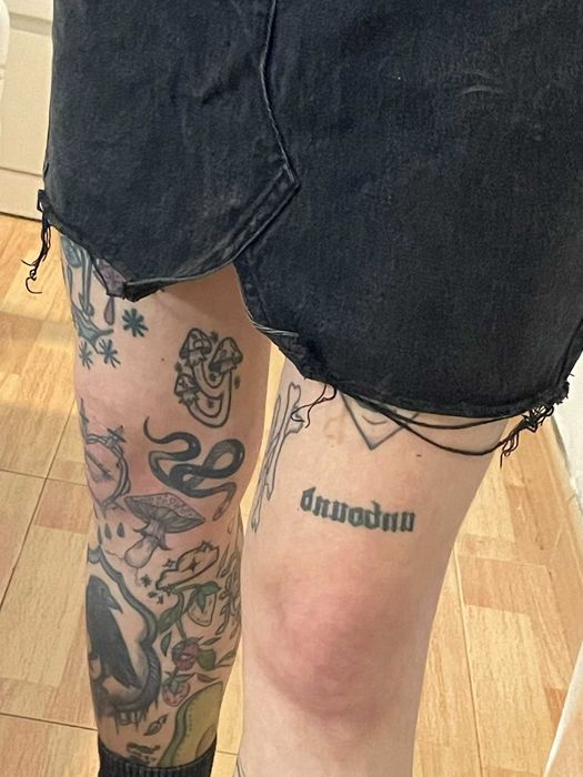 Saia de ganga preta pull&bear usei 1x